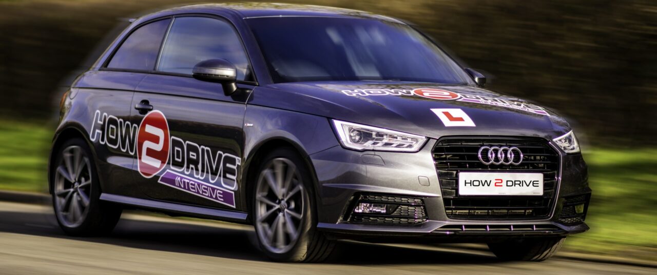 An Audi A1 - one of our intensive driving lesson instruction vehicles.